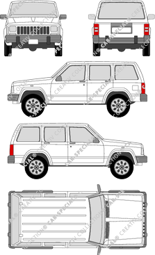 Jeep Cherokee station wagon, 1984–2001 (Jeep_002)