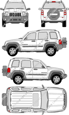 Jeep Cherokee personenvervoer, 2001–2008 (Jeep_007)