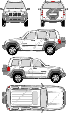 Jeep Cherokee, personenvervoer, 5 Doors (2001)