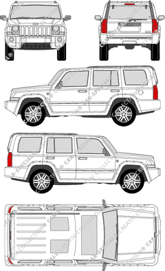 Jeep Commander station wagon, 2006–2010 (Jeep_009)