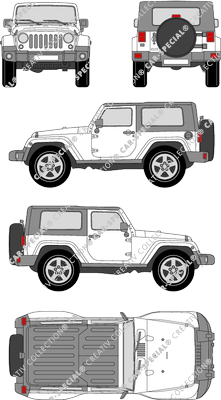 Jeep Wrangler Station wagon, 2007–2018 (Jeep_011)