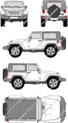 Jeep Wrangler station wagon, 2007–2018 (Jeep_011)