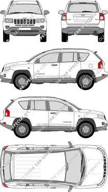 Jeep Compass, station wagon, 5 Doors (2011)