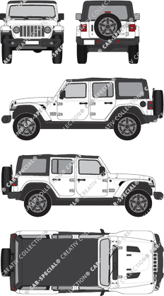 Jeep Wrangler personenvervoer, actueel (sinds 2018) (Jeep_022)
