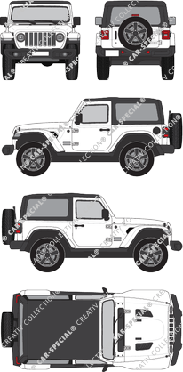 Jeep Wrangler US Version, Kombi, 2 Doors (2018)