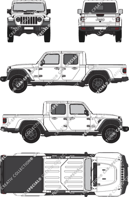 Jeep Gladiator Pick-up, current (since 2020) (Jeep_024)