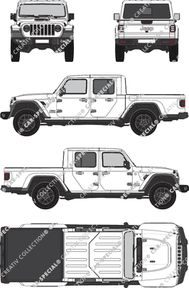 Jeep Gladiator, Pick-up, 4 Doors (2020)