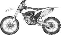 KTM 450 SX-F, a partire da 2013