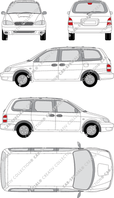 Kia Carnival, 1998–2001 (Kia_002)