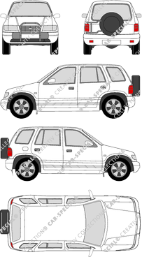 Kia Sportage break, 1994–2002 (Kia_013)