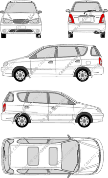 Kia Carens Station wagon, 1999–2002 (Kia_014)