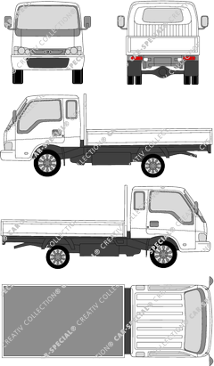 Kia K2700, pianale, Einzelkabine, 2 Doors (2001)