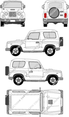 Kia Retona Hard-Top, Hard-Top, station wagon, 3 Doors (1997)