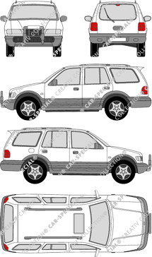 Kia Sportage Wagon combi, 2000–2002 (Kia_019)