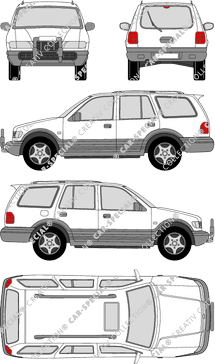 Kia Sportage Wagon, Wagon, 5 Doors (2000)