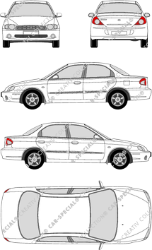 Kia Shuma II, berlina, 4 Doors (2001)