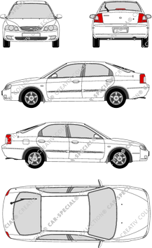 Kia Shuma II, Kombilimousine, 5 Doors (2001)