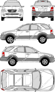 Kia Sorento break, 2002–2006 (Kia_027)