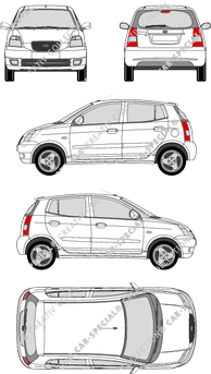 Kia Picanto, Hayon, 5 Doors (2004)