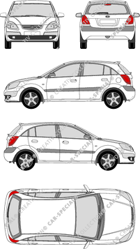 Kia Rio, 2005–2010 (Kia_036)