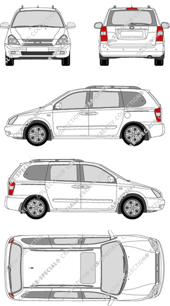 Kia Carnival station wagon, 2006–2010 (Kia_039)