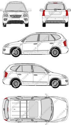 Kia Carens break, 2006–2013 (Kia_041)