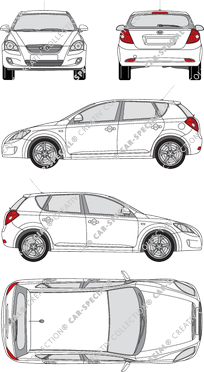 Kia Ceed, Kombilimousine, 5 Doors (2006)