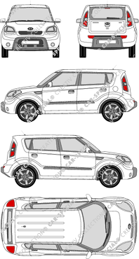 Kia Soul, station wagon, 5 Doors (2009)