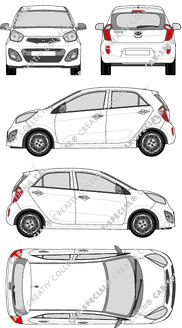 Kia Picanto, Hatchback, 5 Doors (2011)