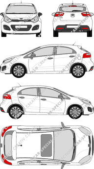 Kia Rio, 2011–2017 (Kia_054)