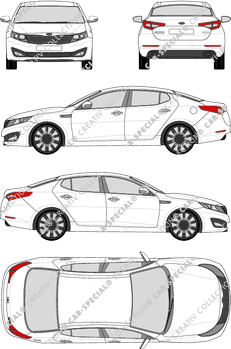 Kia Optima Limousine, 2012–2015 (Kia_056)