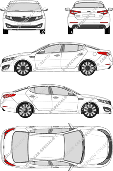 Kia Optima, limusina, 4 Doors (2012)