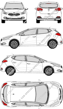 Kia Ceed, Kombilimousine, 5 Doors (2012)