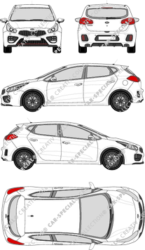 Kia Ceed Hatchback, 2013–2016 (Kia_063)