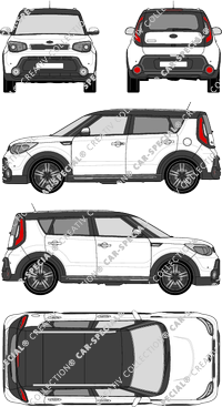 Kia Soul Station wagon, current (since 2014) (Kia_065)