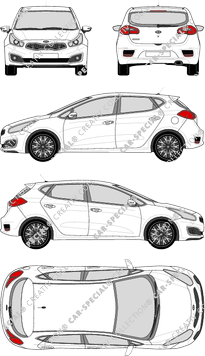 Kia Ceed Hatchback, 2016–2018 (Kia_067)
