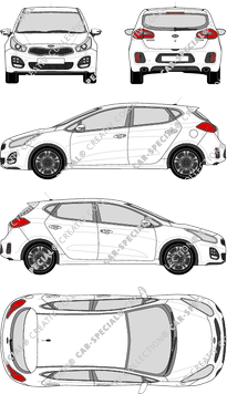 Kia Ceed Hatchback, 2016–2018 (Kia_068)
