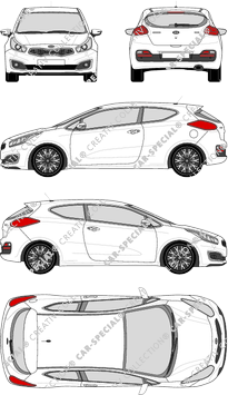 Kia ProCeed Hatchback, 2016–2018 (Kia_072)
