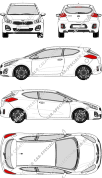 Kia ProCeed Hatchback, 2016–2018 (Kia_073)