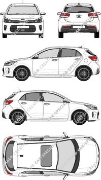 Kia Rio, current (since 2017) (Kia_079)