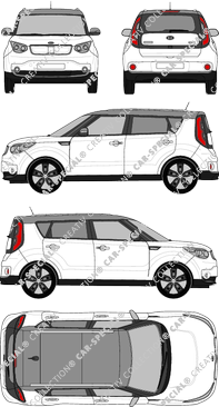 Kia Soul station wagon, attuale (a partire da 2015) (Kia_083)