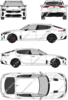 Kia Stinger GT, Limousine, 4 Doors (2017)