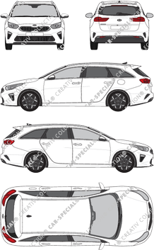 Kia Ceed Sportswagon Station wagon, 2018–2021 (Kia_087)