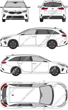 Kia Ceed Sportswagon combi, 2018–2021 (Kia_087)