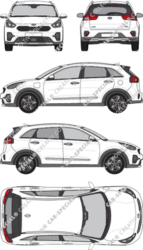 Kia Niro station wagon, 2019–2022 (Kia_097)