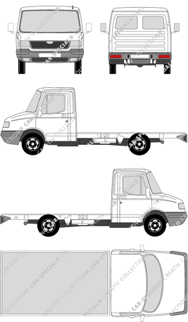 LDV Convoy VA, Fahrgestell für Aufbauten, Einzelkabine