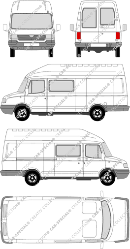 LDV Convoy VH, Kleinbus, Hochdach, Radstand lang