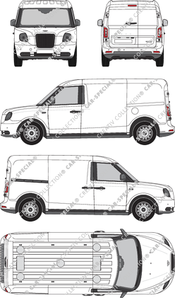 LEVC VN5 Schiebetüre rechts, Kastenwagen, 1 Sliding Door (2021)