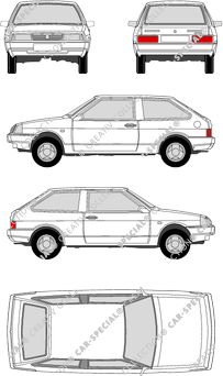Lada Samara, Hatchback, 3 Doors