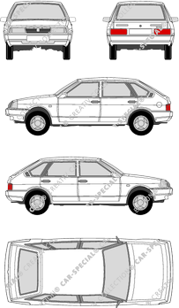 Lada Samara, Hatchback, 5 Doors